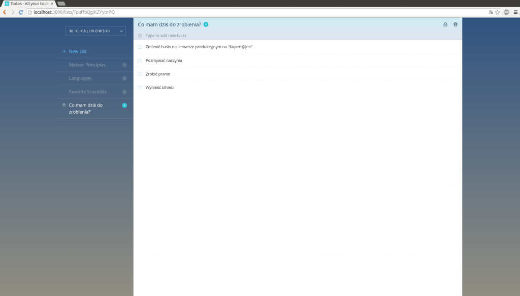 Autopublish off - zalogowany